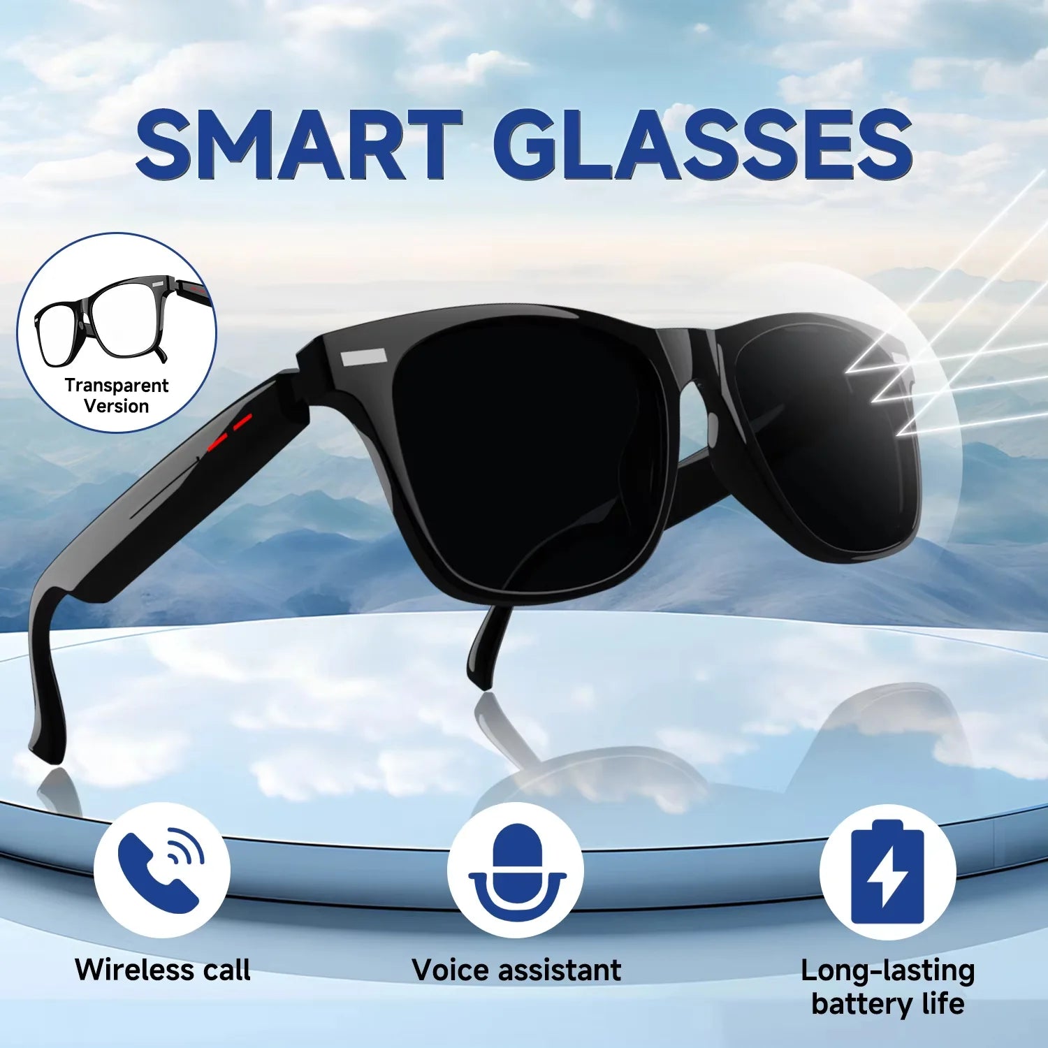 Smart Wireless Bluetooth Eyeglasses