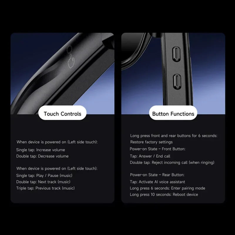 Multi-function Smart AI Bluetooth Glasses